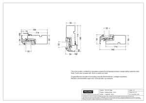 Indbygning med fugeprofil